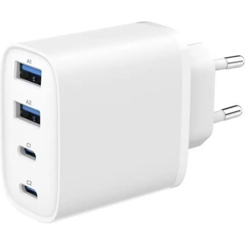 Caricatore rapido USB 40W Gembird 4 porte USB-C/USB-A GaN - immagine 1