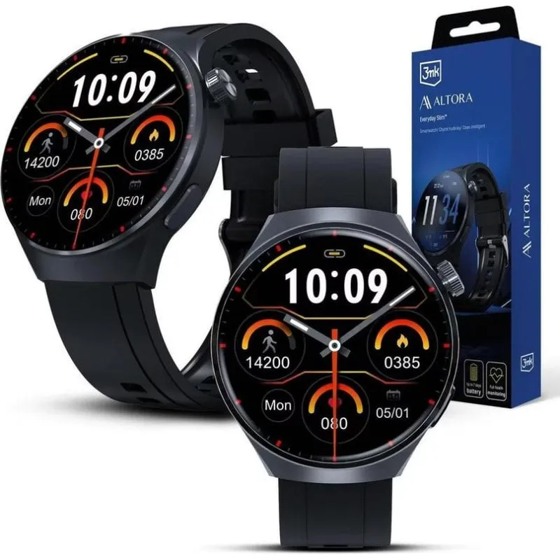 3MK Smartwatch Bluetooth GPS 42mm Nero Taglia Unica - immagine 1