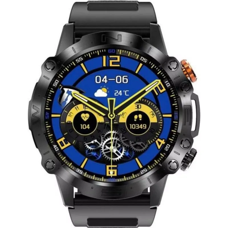 Gravity GT20-7 Bluetooth 1,43" Nero Cinturino Unico IP68 Impermeabile - immagine 1