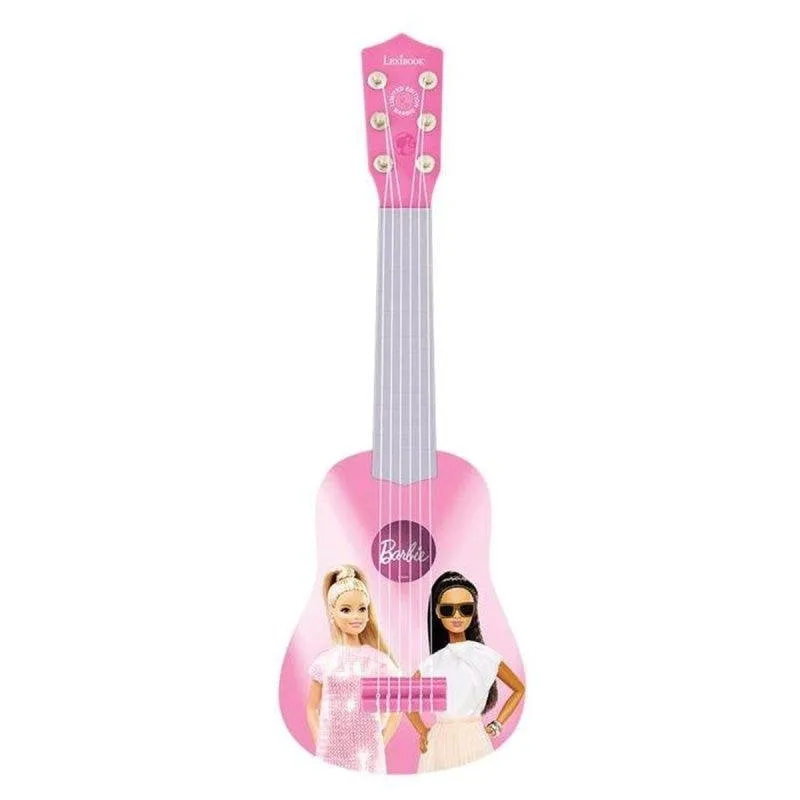 Chitarra Bambina Barbie 53 cm Rosa e Blu - 6 Corde Nylon Lexibook - immagine 1