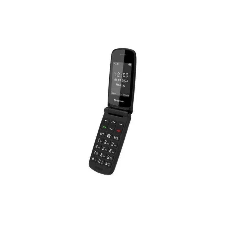Denver BAS-24800L 4G 2,4" Telefono Senior Dual SIM Nero - immagine 1
