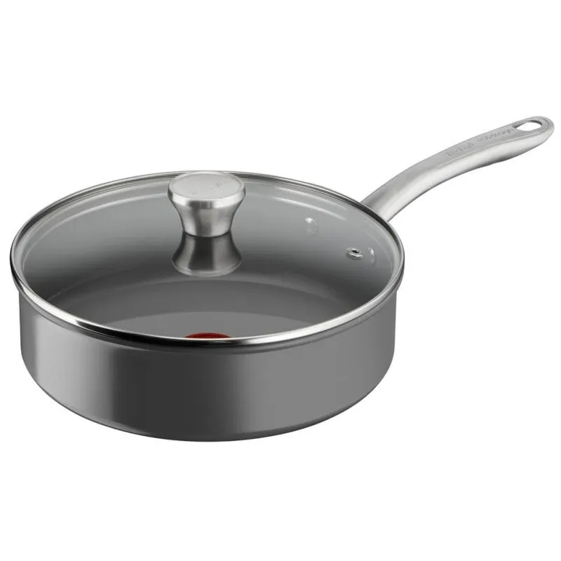 Padella Tefal Renew+ C4243253 24 cm ceramica alluminio con coperchio Thermo-Spot - immagine 1