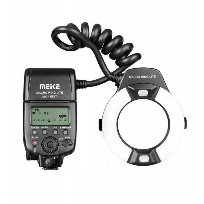 Flash Anulare MeiKe MK-14EXT TTL LED Macro Canon - immagine 1