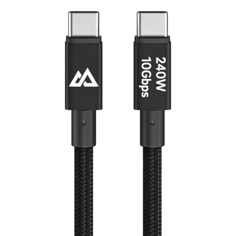 Cavo USB-C 240W 10 Gbit/s Black Rock 1,2 m - immagine 1
