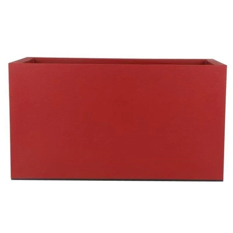 Cassapanca da Giardino Riviera Rettangolare 80x40 cm Rossa Doppia Parete - immagine 1