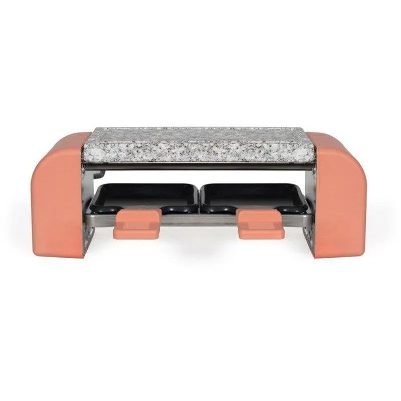 Set Raclette Livoo DOC306 450W Piastra Granito 2 Persone Corallo - immagine 1