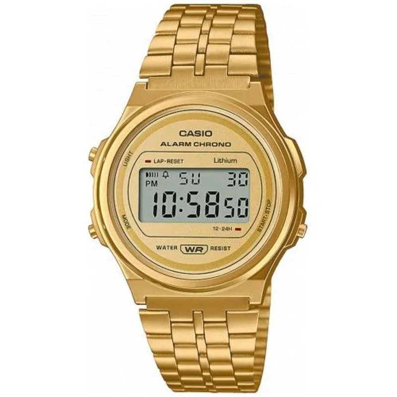 Orologio Casio A171WEG-9AEF Digitale Oro Impermeabile - immagine 1