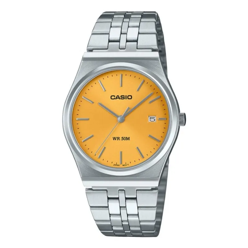 Orologio Casio MTP-B145D-9AVEF Acciaio Inox Quadrante Giallo 50m - immagine 1