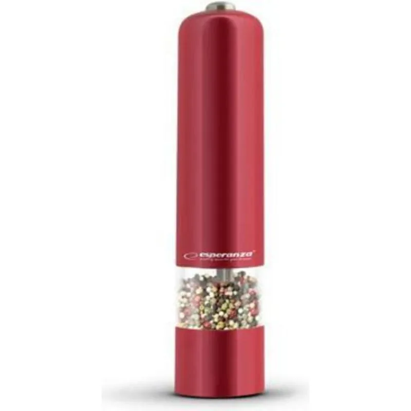 Macina pepe automatico Esperanza Malabara rosso con regolazione macinatura - immagine 1