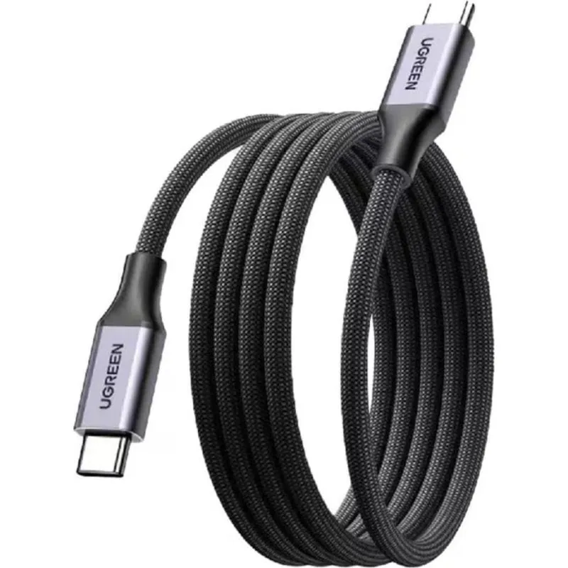 Cavo USB-C Ugreen 55517 1m 100W Magnetico Nylon Nero - immagine 1