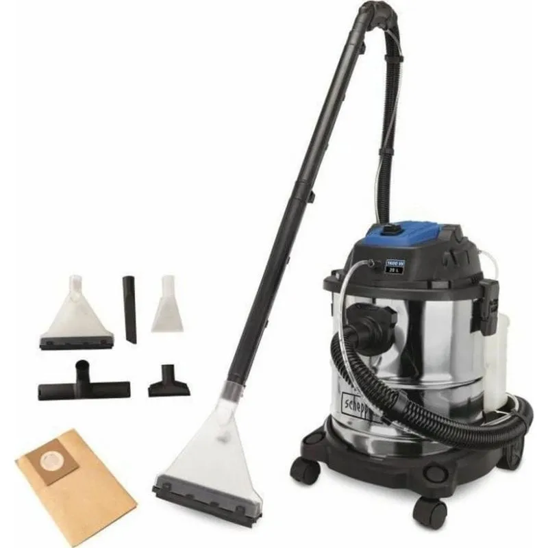Aspirapolvere senza Sacco Scheppach SprayVac20 1600W 20L Argento - immagine 1