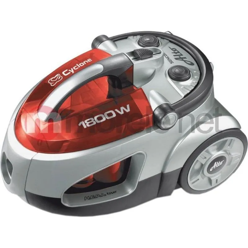 Aspirapolvere senza Sacco Sencor SVC 730RD 800W 1,5 L Rosso con Filtro HEPA - immagine 1