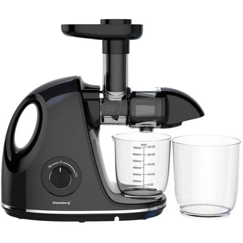 Estrattore di succo Klausberg KB-7861 pressatura a freddo 150 W nero silenzioso - immagine 1