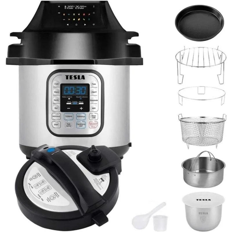 Multicooker Tesla EliteCook K70 Duo 6L WiFi 12 Programmi Acciaio Inoxidabile - immagine 1