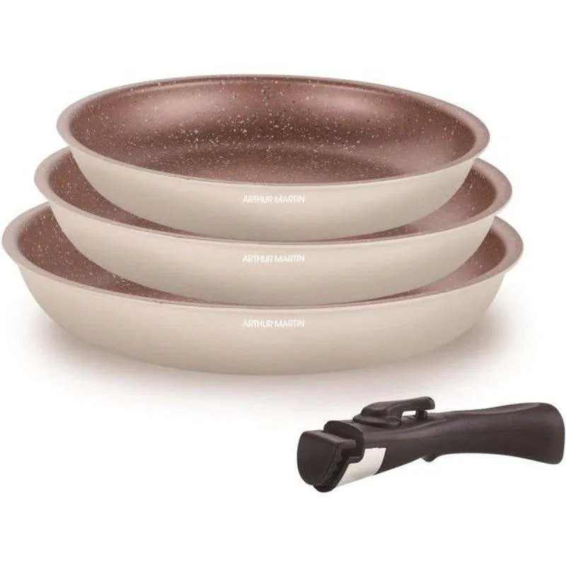 Set 3 Padelle Arthur Martin AM4754 20/24/28 cm Antiaderente Induzione - immagine 1
