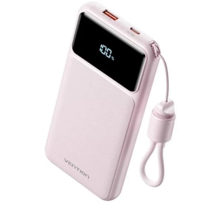 Batteria Esterna Vention XGY39 10000mAh 22.5W USB-C Rosa - immagine 1