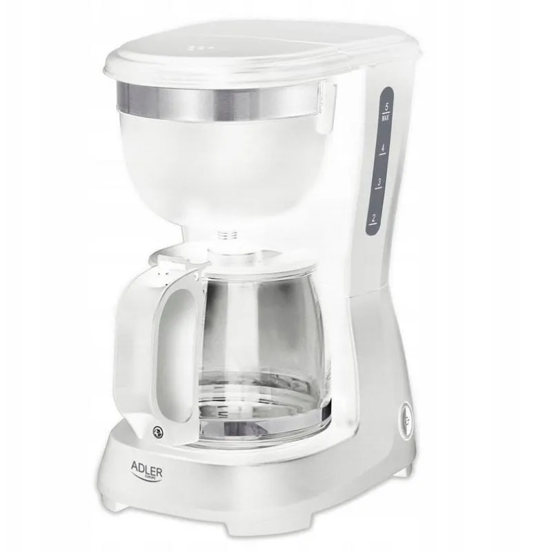 Caffettiera a filtro Adler AD 4381 bianca 0,6 L con sistema antigoccia - immagine 1