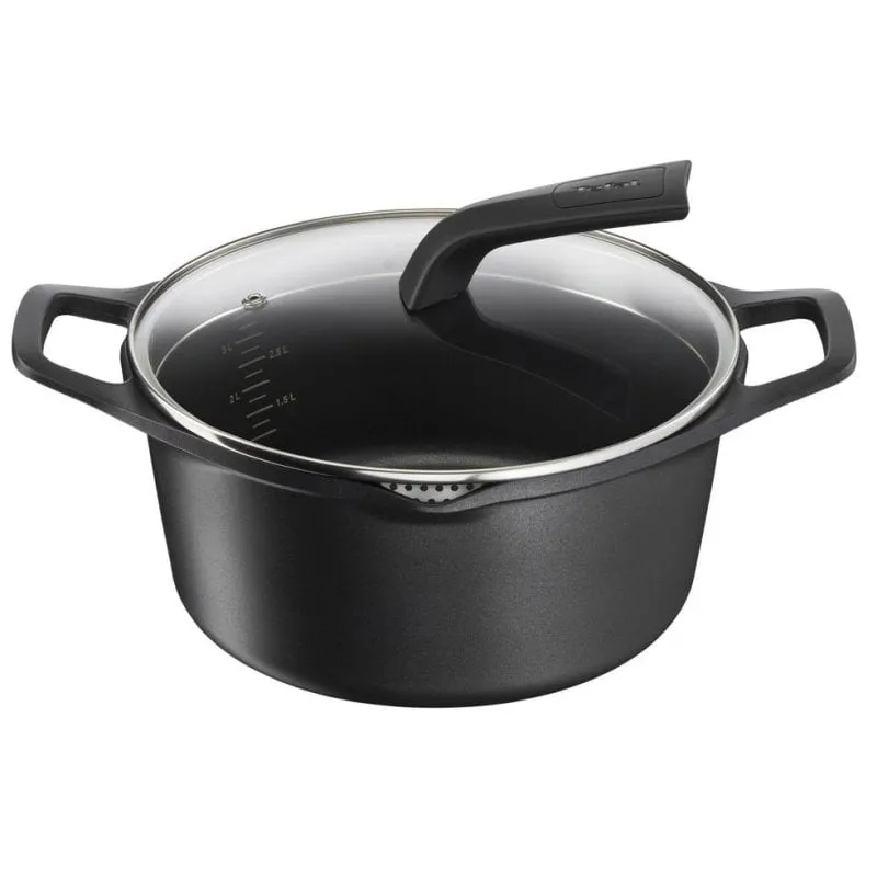 Casseruola Tefal Robusto E24946 24 cm Alluminio Forgiato Antiaderente Titanio - immagine 1