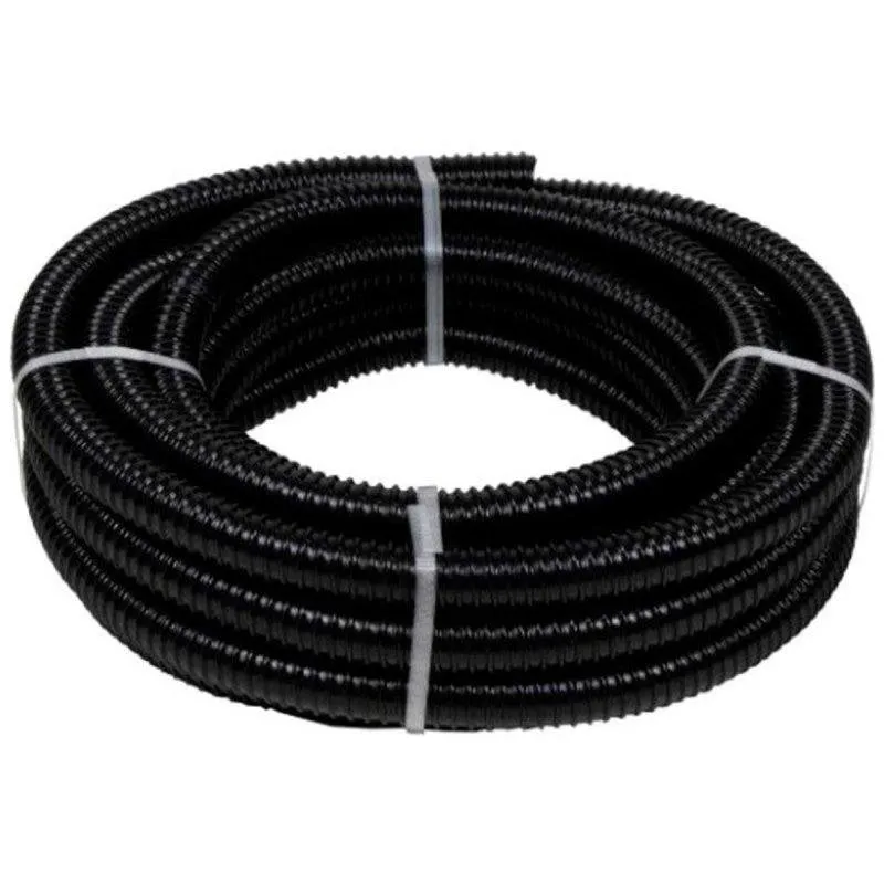 Tubo Spirale Ubbink 25 mm 10 m Nero Rinforzato Resistente UV - immagine 1