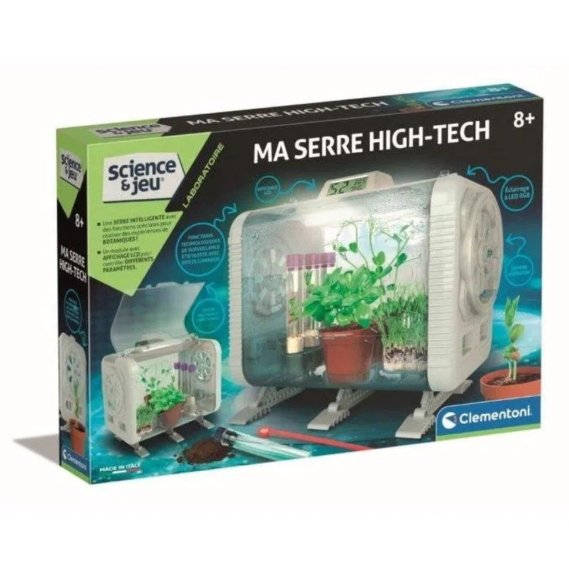 Serra Mini Educativa Clementoni Ma Serre High-Tech con Sensori LCD - immagine 1