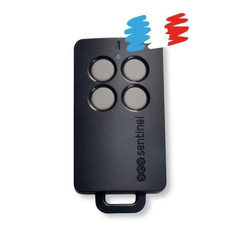 Telecomando da cancello SCS SENTINEL 4 canali codice rotativo 433,92 MHz grigio - immagine 1