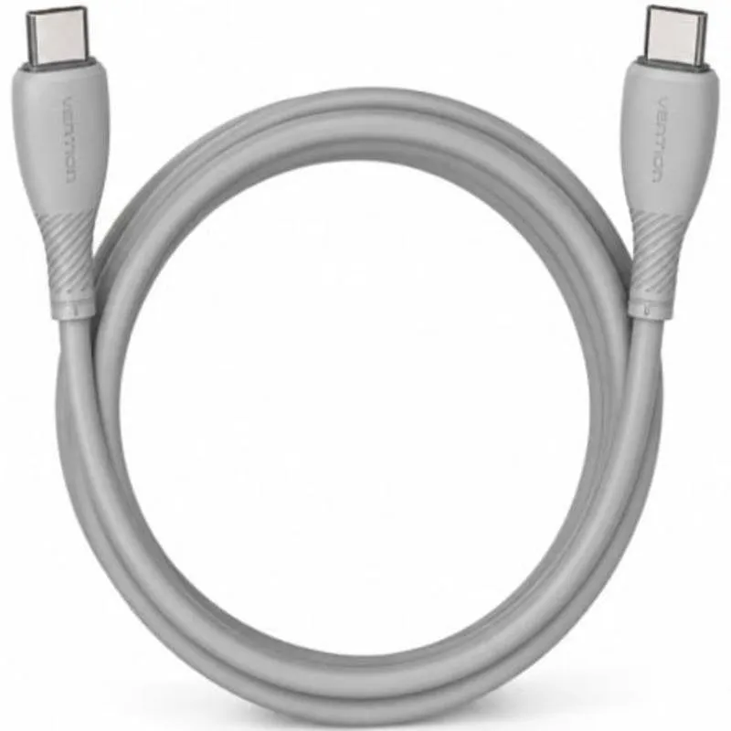 Cavo USB-C Vention TRVHF 1 m 60 W 480 Mbps grigio flessibile - immagine 1