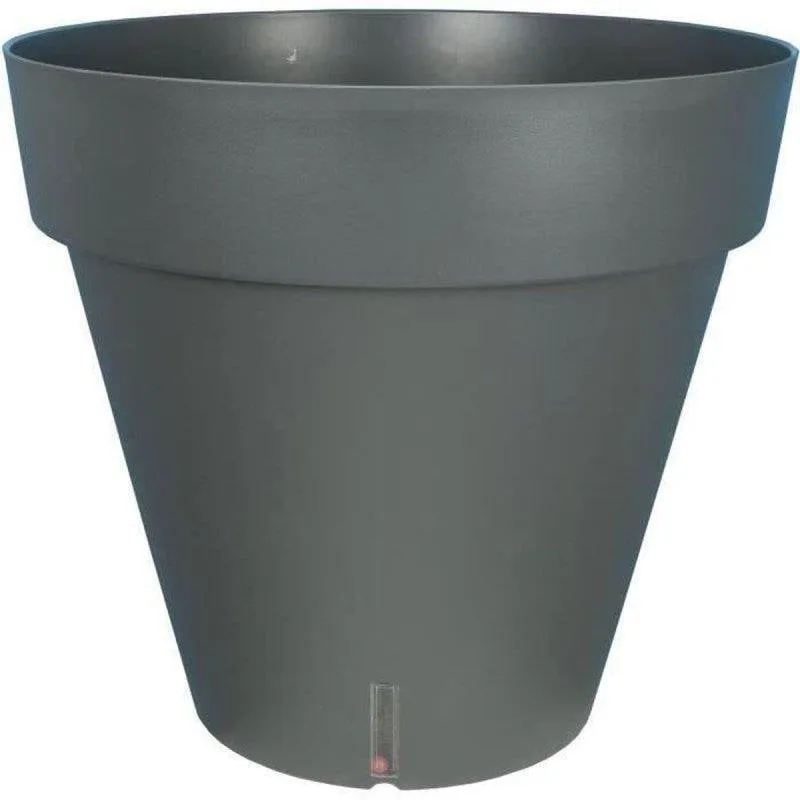 Vaso Riviera Loft rotondo grigio plastica 30 cm opaco 10,5 L - immagine 1