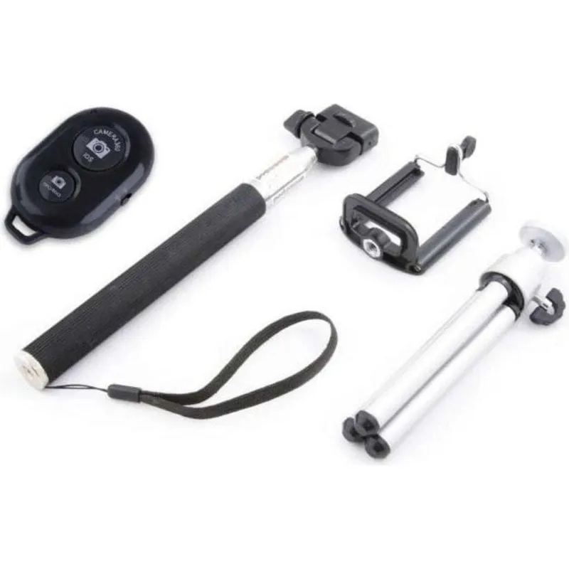 Kit Selfie Xrec 4-in-1 con Monopiede Treppiede Telecomando Bluetooth - immagine 1