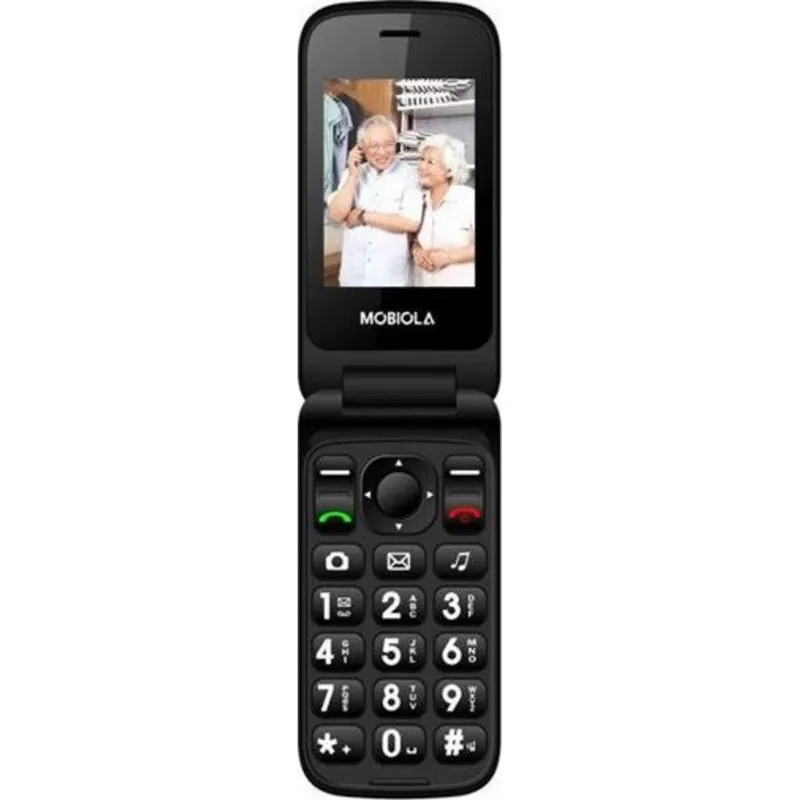Mobiola MB610 2G 2,4" Dual SIM Schermo Ampio Base di Ricarica Rosso - immagine 1