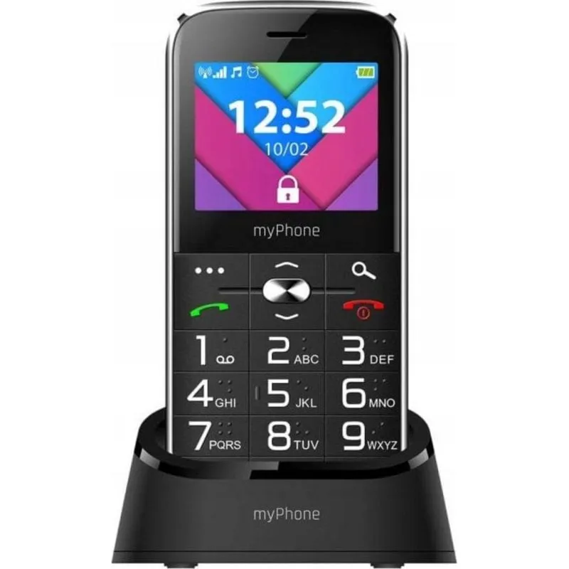 myPhone Halo C 2.2" Dual SIM Telefono Senior Nero e Argento - immagine 1