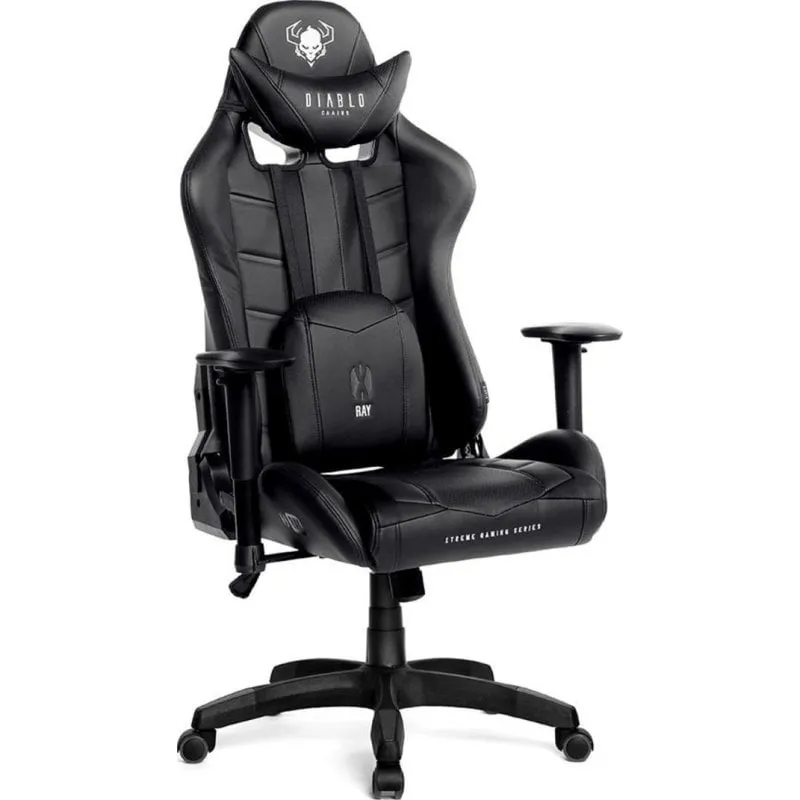 Sedia Gaming Diablo Chairs X-RAY Taglia L Nero - immagine 1