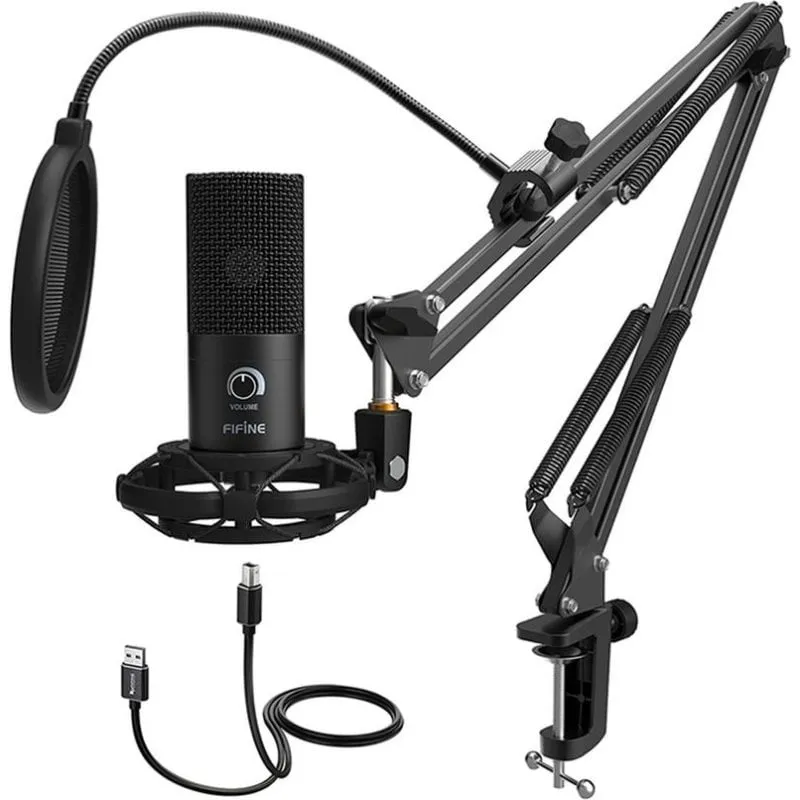 Microfono Fifine T669 USB cardioide con braccio e filtro antipop - immagine 1