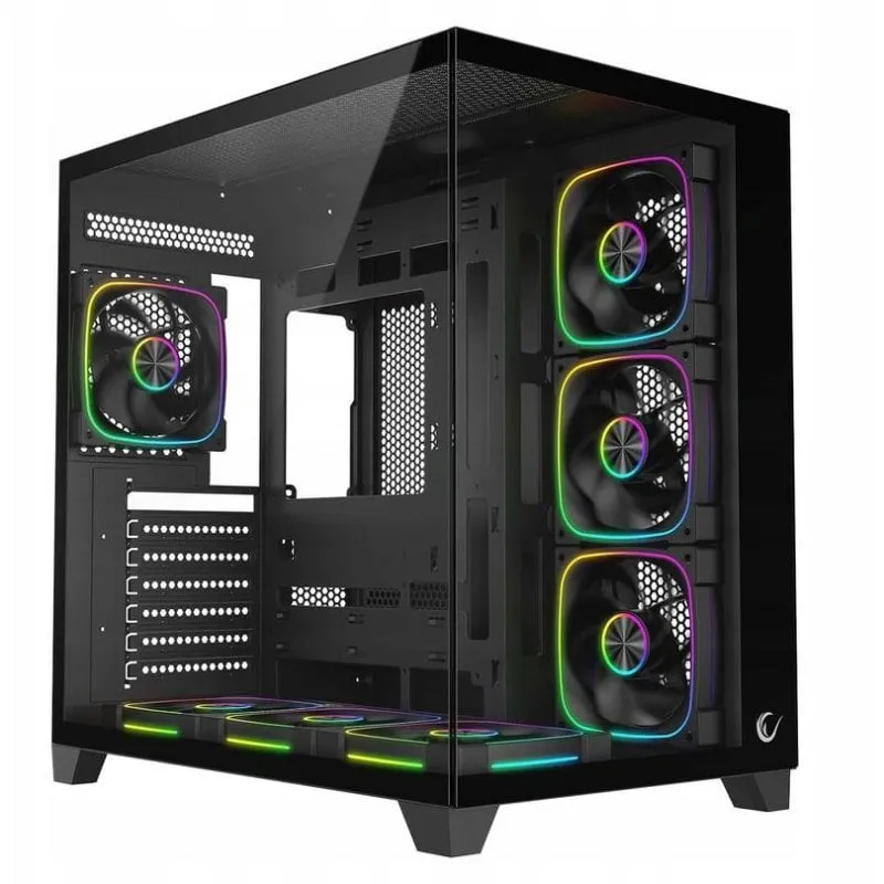 Case PC Rampage Sealite 7 Ventole ARGB ATX Nero - immagine 1