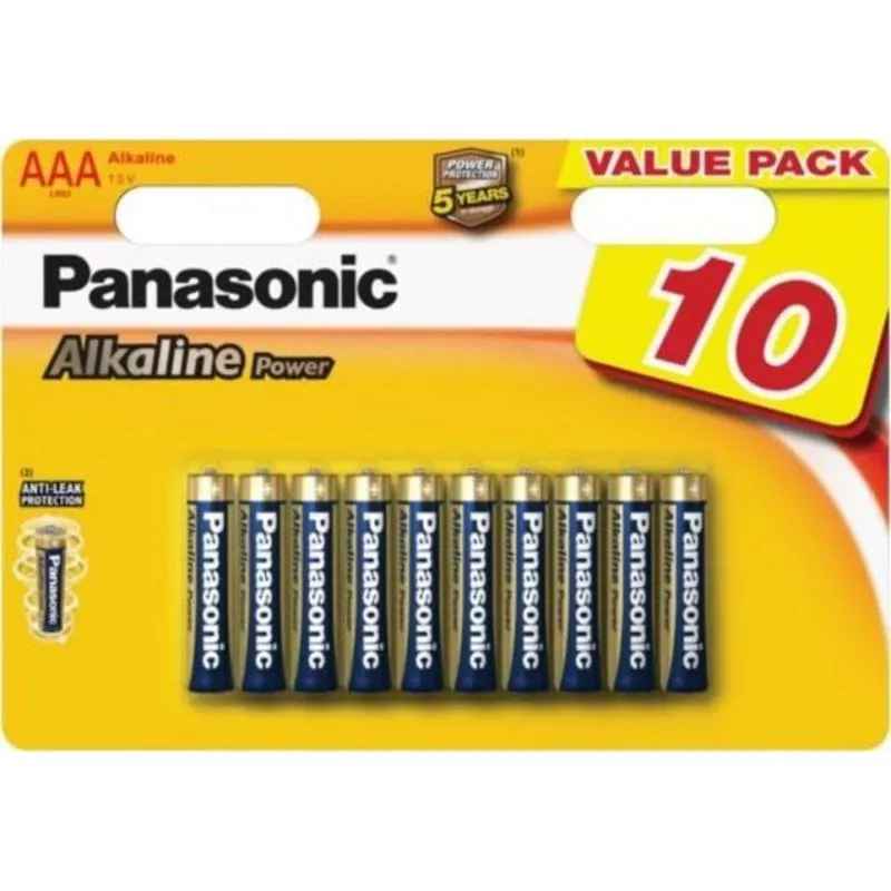 Pila Alcalina Panasonic Alkaline Power AAA R03 10 unità - immagine 1