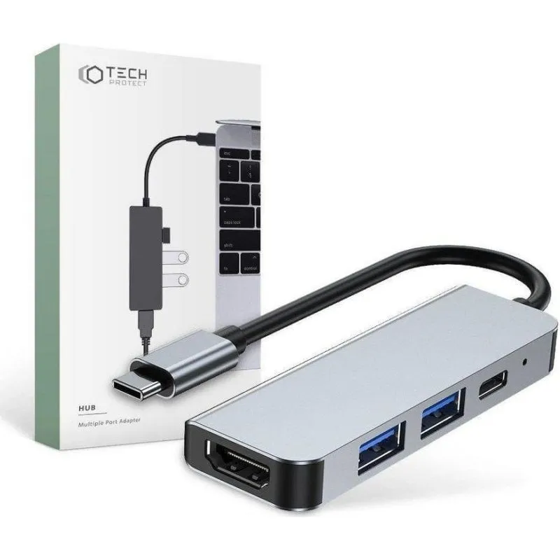 Hub USB-C Tech-Protect con HDMI e 2x USB 3.0 - immagine 1