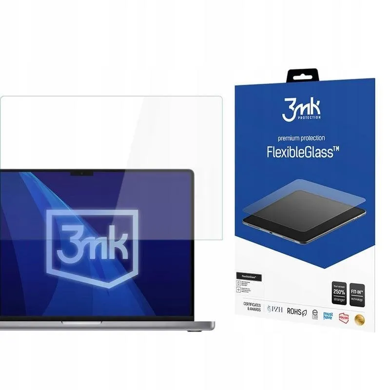 Pannello Protettivo Ibrido 3MK FlexibleGlass per MacBook Pro 16 M1/M2/M3/M4 fino a 17 pollici - immagine 1
