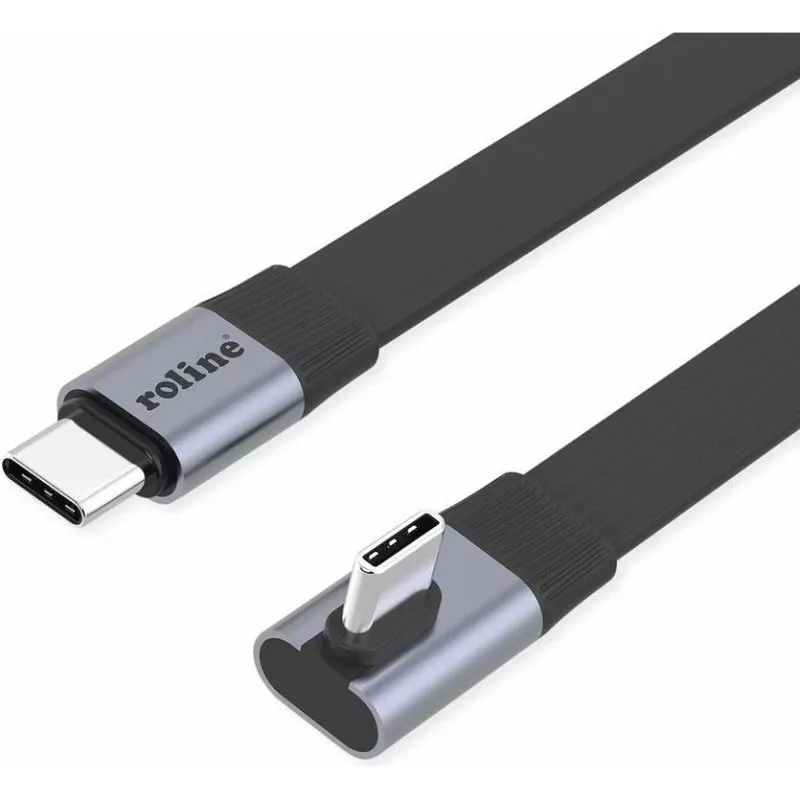 Cavo USB-C Roline USB4 240W 80Gbit/s 0,80m - immagine 1