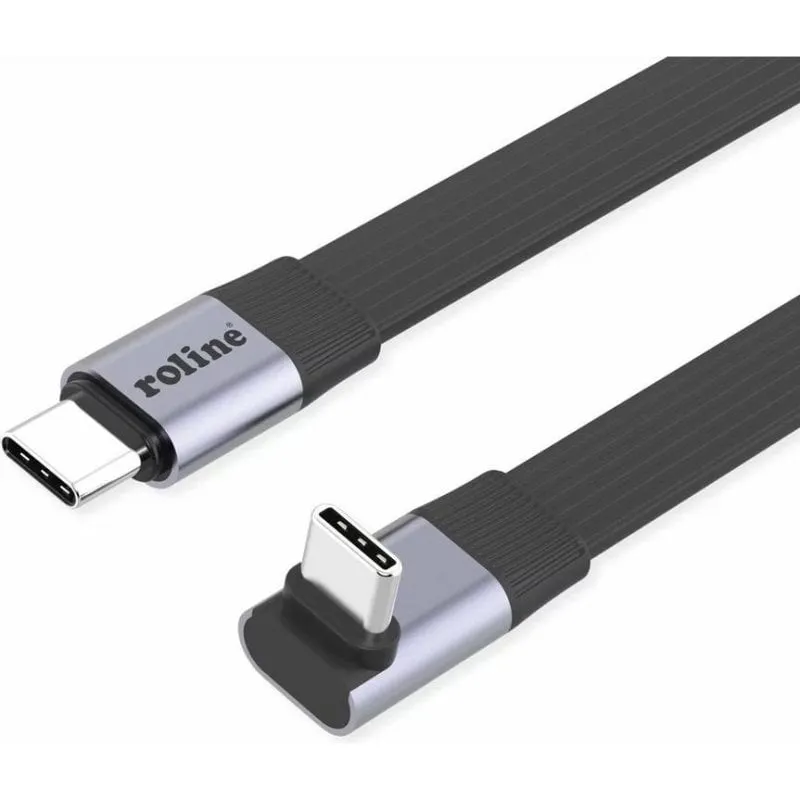 Cavo USB4-2.0 Roline 80 Gbit/s 240W USB-C a C da 0,80 m - immagine 1