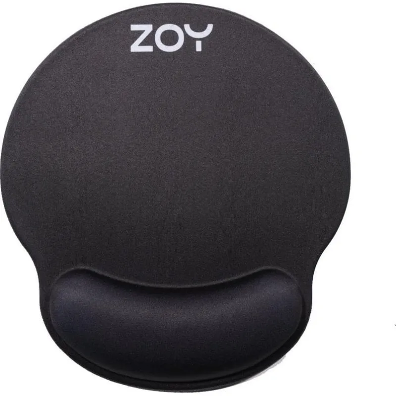 Tappetino per mouse ergonomico con supporto polso ZOY ZMP25 nero - immagine 1