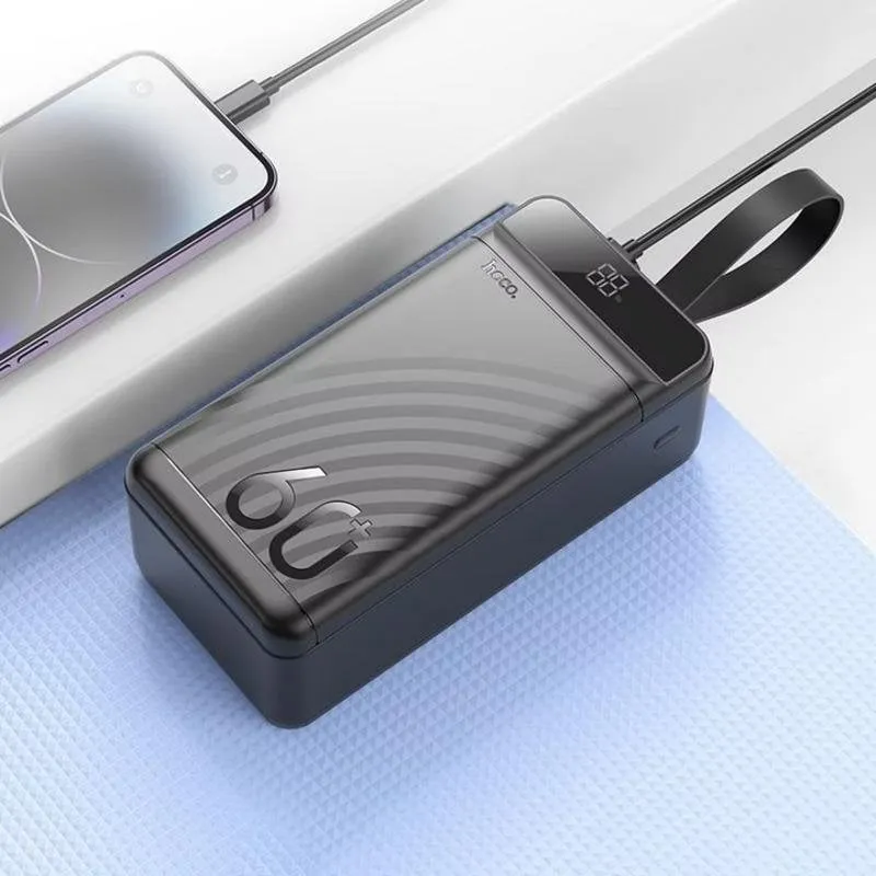 Powerbank Hoco J123C 60000 mAh USB-C Power Delivery Quick Charge Nero - immagine 1