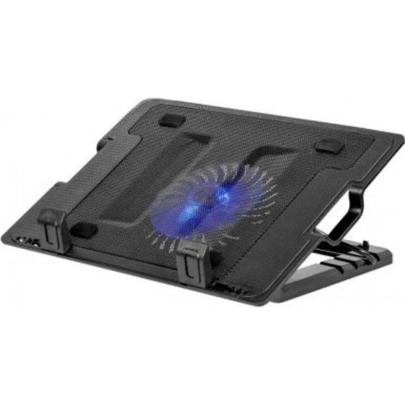 Piastra refrigerante portatile Rebel KOM1051 17" doppio USB retroilluminazione LED - immagine 1