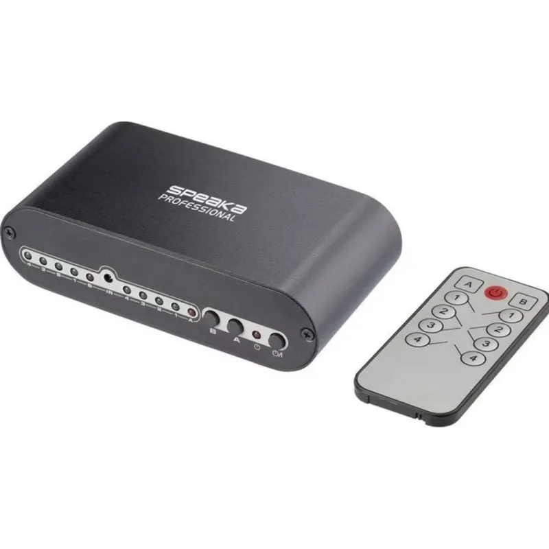Commutatore Toslink SpeaKa Professional 4 ingressi 2 uscite - immagine 1