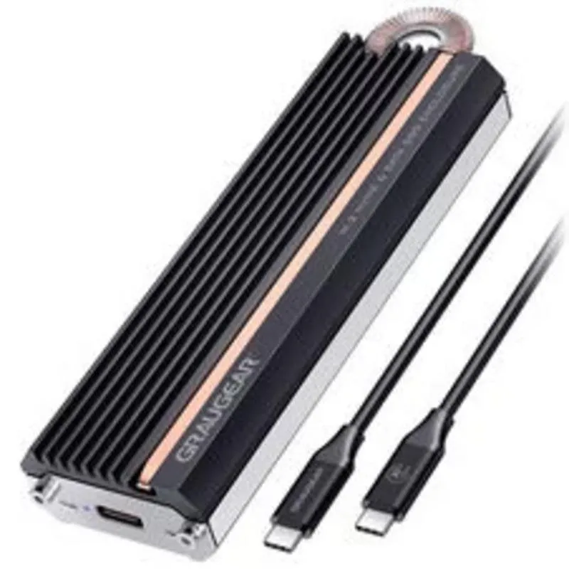 Gehäuse SSD Graugear G-M208-20G M.2 Nero SATA USB-A NVMe - immagine 1