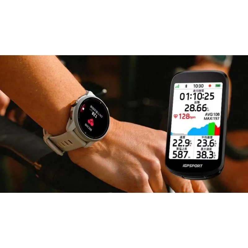 iGPSport VeRun Grey GPS OLED 42mm Cassa Argento Cinturino Antracite M 24 mesi - immagine 1