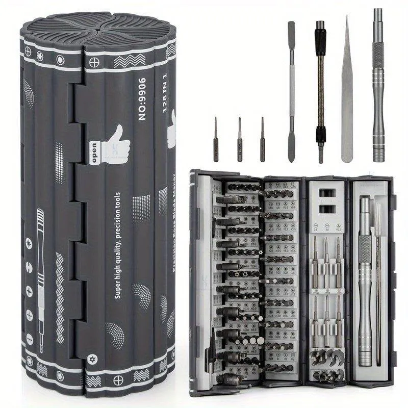 Kit Cacciaviti di Precisione 128 in 1 OVO Professionale Magnético Multiuso - immagine 1