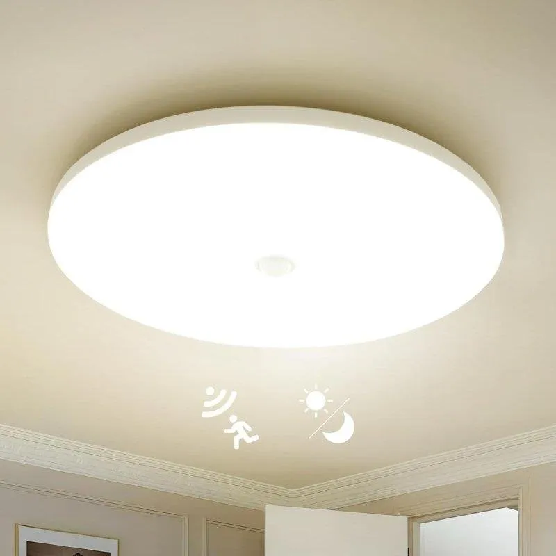 Plafon LED OVO con Sensore di Movimento 24W Bianco Neutro 4000K - immagine 1