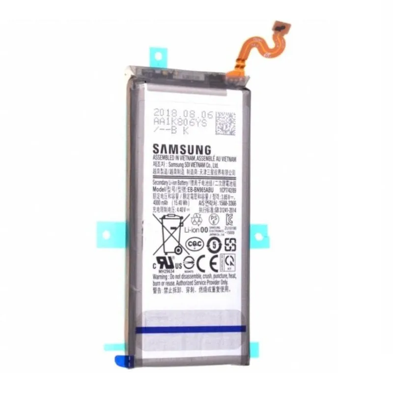 Batteria Samsung Galaxy Note 9 Originale Ricambio Alta Capacità - immagine 1