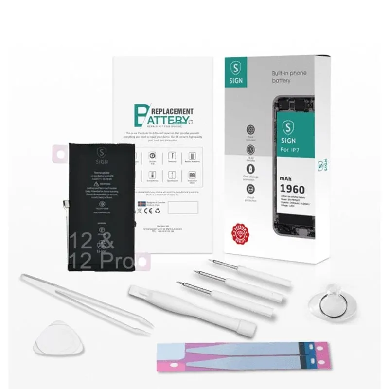 Kit sostituzione batteria SiGN iPhone 12 12 Pro completo - immagine 1