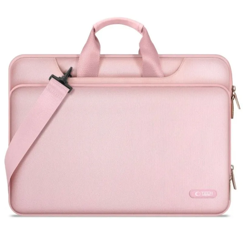 Custodia Tech-protect Pocket 15-16" Rosa Imbottita Chiusura Zip - immagine 1