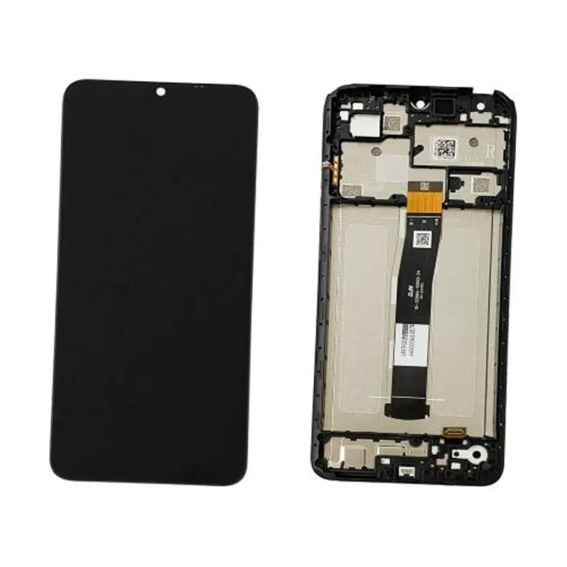 Display LCD Xiaomi Redmi 12C Nero con Cornice Ricambio - immagine 1